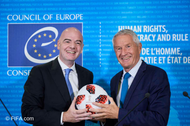 FIFA and Council of Europe sign MoU to address the sexual exploitation of children