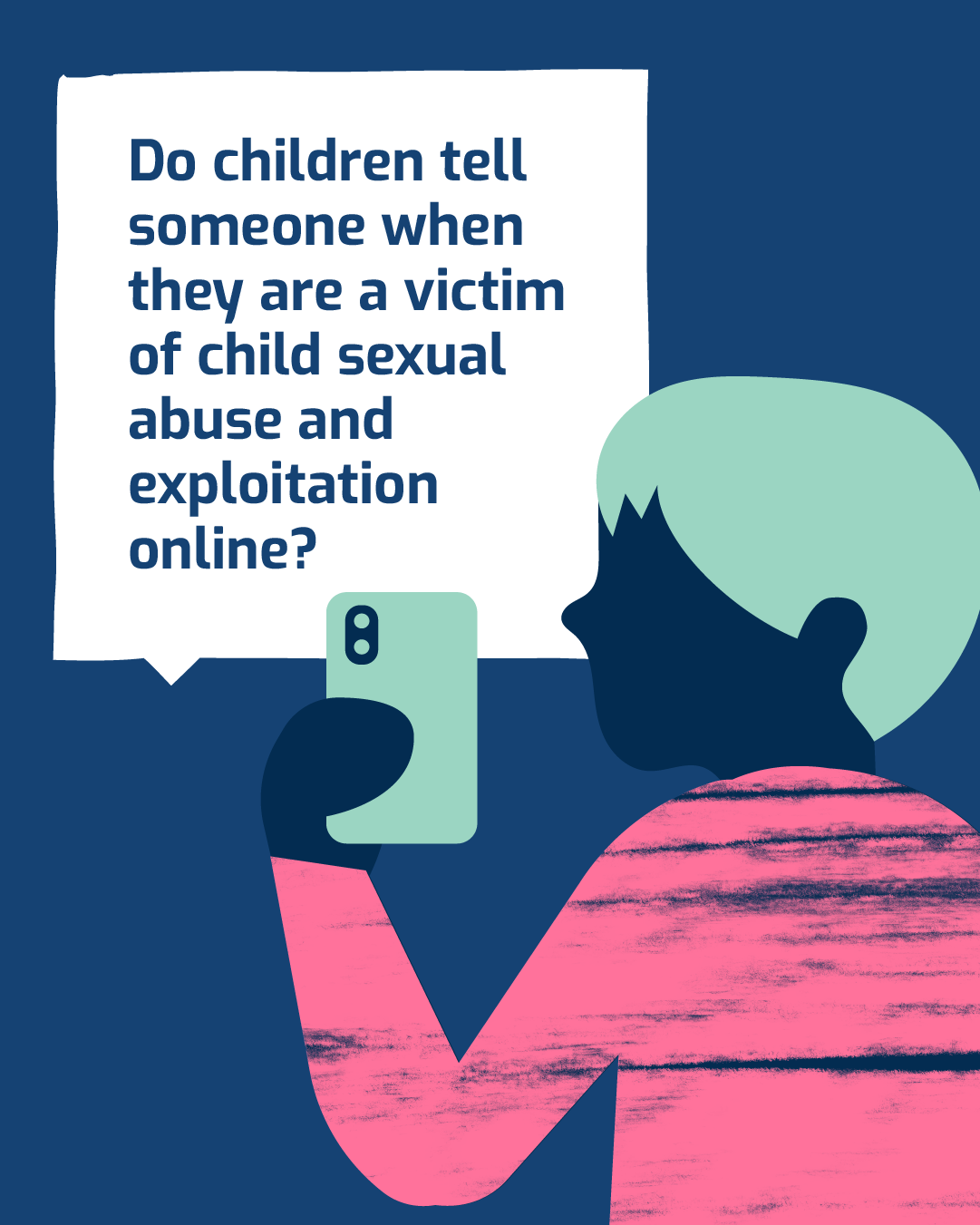 Do children tell someone when they are a victim of child sexual abuse and exploitation online?
